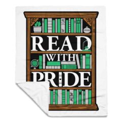 Read With Pride Throw Blanket (Agender)