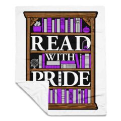 Read With Pride Throw Blanket (Ace/Asexual)