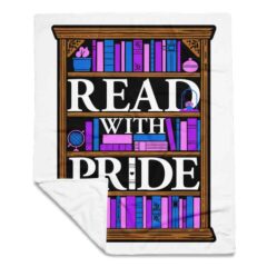 Read With Pride Throw Blanket (Genderfluid)