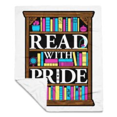 Read With Pride Throw Blanket (Pansexual)