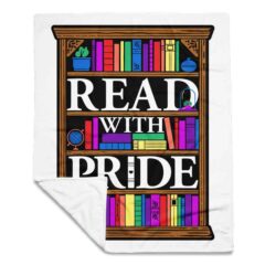 Read With Pride Throw Blanket