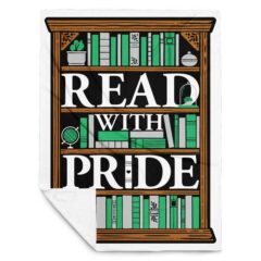 Read With Pride Throw Blanket (Agender)