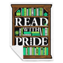 Read With Pride Throw Blanket (Aromantic)