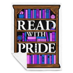 Read With Pride Throw Blanket (Genderfluid)
