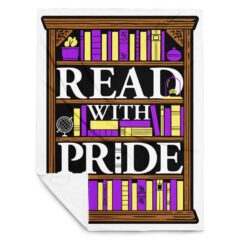 Read With Pride Throw Blanket (Non-Binary)