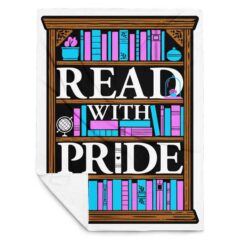 Read With Pride Throw Blanket (Transgender)