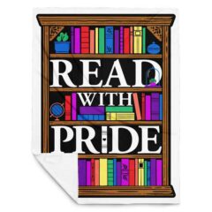Read With Pride Throw Blankets