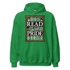 Read With Pride Pullover Hoodie (Aromantic)
