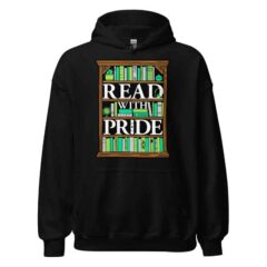 Read With Pride Pullover Hoodie (Aromantic)