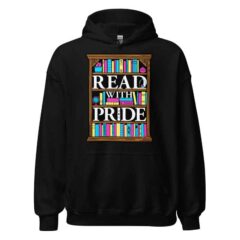Read With Pride Pullover Hoodie (Pansexual)