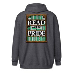 Read With Pride Zip Hoodie (Agender)