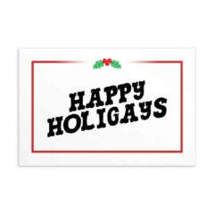 Happy Holigays Classic Postcard (Horizontal)