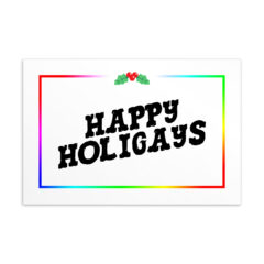 Happy Holigays Classic Postcard (Horizontal)
