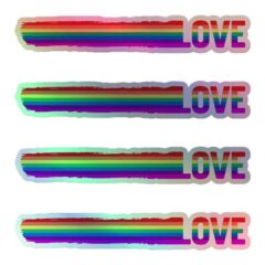 Rainbow Love Stickers