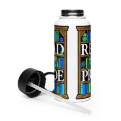 Read With Pride 32oz Steel Waterbottle (Gay/MLM/Achillean)