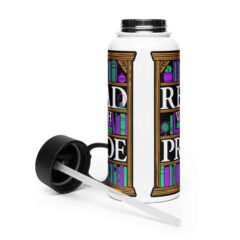 Read With Pride 32oz Steel Waterbottle (Genderqueer)