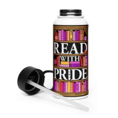 Read With Pride 32oz Steel Waterbottle (Lesbian/WLW/Sapphic)