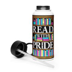 Read With Pride 32oz Steel Waterbottle (Pansexual)