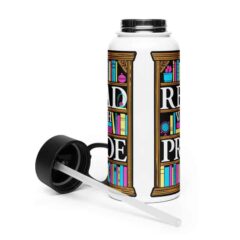 Read With Pride 32oz Steel Waterbottle (Pansexual)