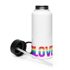 Rainbow LOVE 32oz Steel Waterbottle