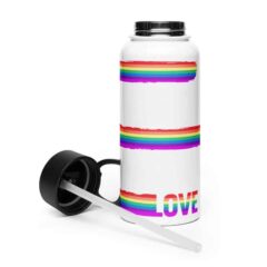 Rainbow LOVE Wrap 32oz Steel Waterbottle