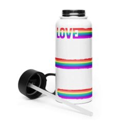 Rainbow LOVE Wrap 32oz Steel Waterbottle